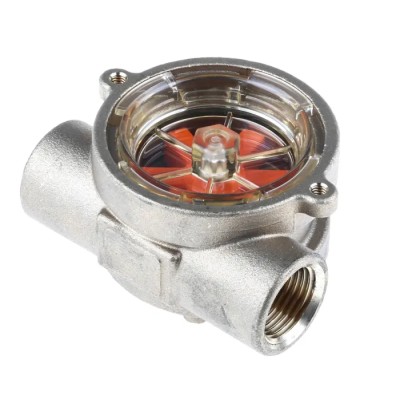 Gems Sensors Brass Body Flow Indicator Rotor Type 15L/min to 75L/min 1/2 BSP Female Connection RFI Series 142542BSPP
