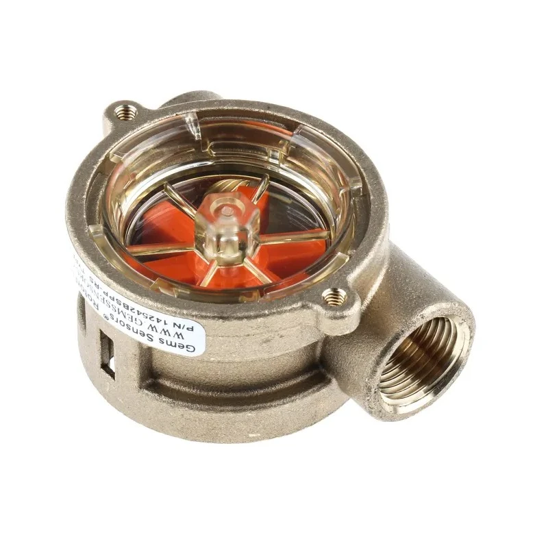 Gems Sensors Brass Body Flow Indicator Rotor Type 15L/min to 75L/min 1/2 BSP Female Connection RFI Series 142542BSPP