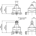 Honeywell Technologies GXA Series Roller Lever Limit Switch, IP66, Die Cast Zinc Housing, 250V AC, 4A 