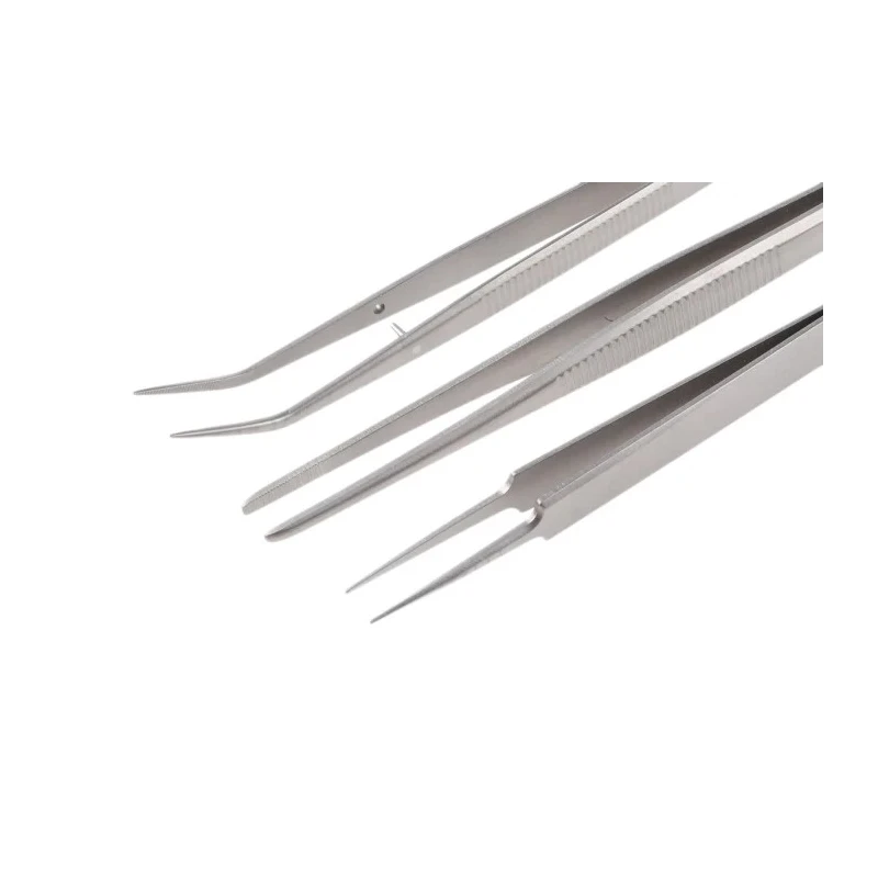 Bernstein ESD Safe Titanium Tweezer Set, Anti-Magnetic, Anti-Acid, Solder Adhesion Resistant, Max Temp 1677°C 5-030