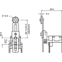 Honeywell Technologies GXA Series Adjustable Roller Lever Limit Switch, IP66, Die Cast Zinc Housing, 250V AC, 4A 