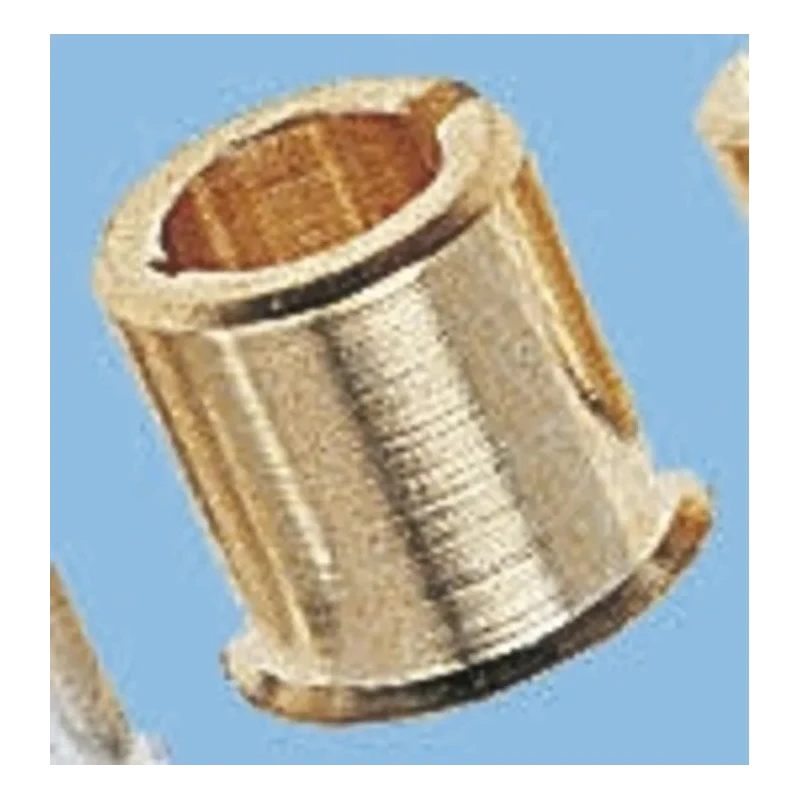 Huco Brass Reducing Bush with 3 mm Bore Diameter, 6.35 mm Outside Diameter, 6.6 mm Length, Model 253.15
