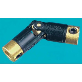Huco Universal Joint Brass Plain Bored Hub 17.5mm Diameter 1 Joint 67.6mm Length 103.16.3131
