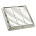 Vent-Axia White Powder Coated Steel Vent Grille Parallel Slat 150 mm 15 mm 466452
