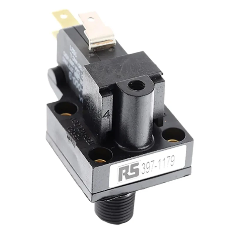 Herga Differential Pressure Sensor 0.07 bar to 2.75 bar 5A Relay Output 250V AC Series 2 6101-0012