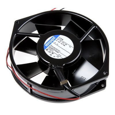 ebm-papst 7100 N Series Axial Fan 24V DC 12W 308 m³/h 2850 RPM IP54 150mm x 150mm x 38mm 