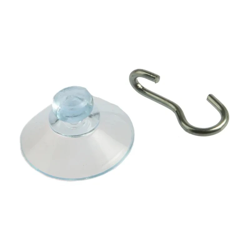 RS PRO Suction Cup Hook Plain Polyvinyl Chloride Stainless Steel 21mm Diameter 397-4897