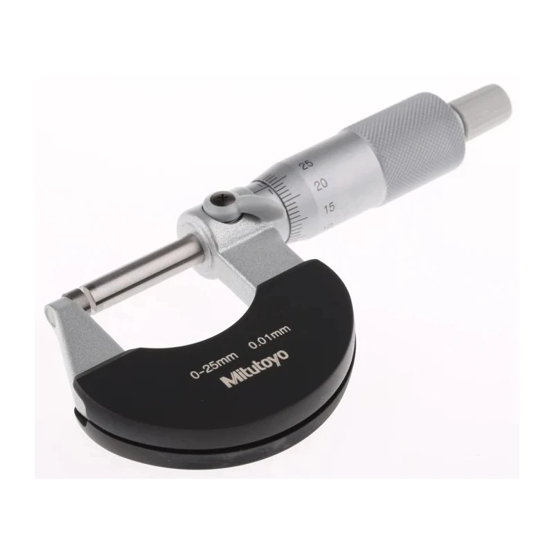 Mitutoyo External Micrometre 0-25 mm Range, 0.01 mm Resolution, ±0.002 mm Accuracy 102-301