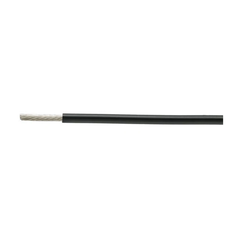 TE Connectivity Harsh Environment Wire Black, Polyethylene Terephthalate Jacket, 19 x 0.15 mm Strands, 100 m 99M0111-22-0