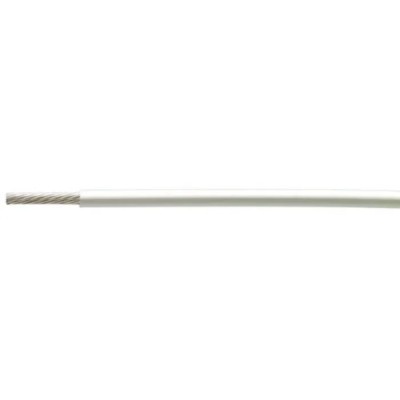 TE Connectivity 99M Series White Harsh Environment Wire 19 x 0.15 mm Polyethylene Terephthalate 100 m 99M0111-22-9