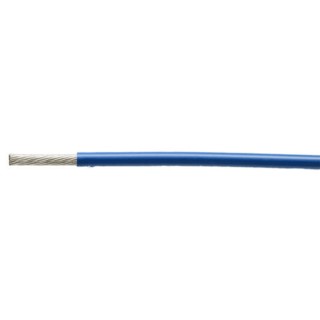TE Connectivity 99M Series Blue Harsh Environment Wire, 19 x 0.2 mm Tinned Copper, Polyethylene Terephthalate 99M0111-20-6