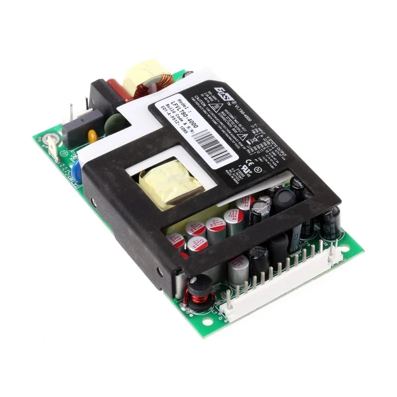 EOS 80W 4 Output 12V DC Switching Power Supply, Chassis Mount, 90-264V AC LFVLT80-4000