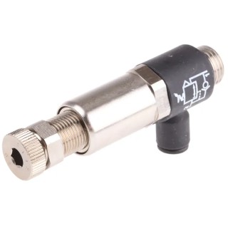 Legris 7300 Series Pressure Regulator Threaded Inlet Tube Outlet Nickel Plated Brass 16 bar 70°C 7300 06 13