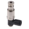 Legris Pneumatic Pressure Regulator 16 bar Maximum Operating Pressure Threaded Inlet, Tube Outlet Nickel Plated 7300 08 10