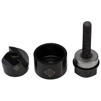 Greenlee Slug-Buster Punch & Die Set 0.492 to 2.520 Inch Round Hole Size, Hand Operation 50365088