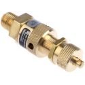 Norgren Pneumatic Quick Exhaust Valve Brass 1/4 in Threaded Male Connection 0-1.6 Bar Operating Pressure 1002/BM000