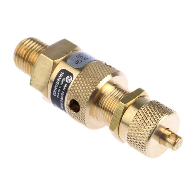 Norgren Pneumatic Quick Exhaust Valve Brass 1/4 in Threaded Male Connection 0-1.6 Bar Operating Pressure 1002/BM000