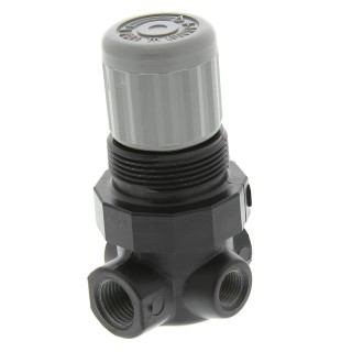 Norgren 1/4 in Threaded Pneumatic Pressure Relief Valve Zinc Alloy Body 0.3 to 9 Bar Operating Pressure NorgrenV07
