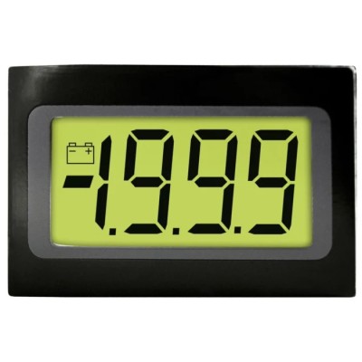 Lascar SP400 Series Digital Voltmeter DC, LCD Display 3.5-Digits ±1 % Accuracy, 21.3 mm Cutout Height, 34 mm Cutout SP 400