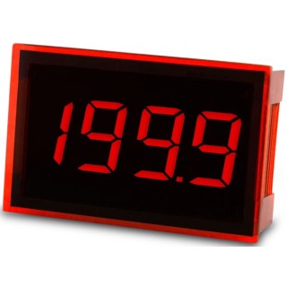 Lascar SP Series Digital Voltmeter DC LED Display 3.5-Digits ±1 % Accuracy 21.3 mm Cutout Height 34 mm Cutout Width SP 100
