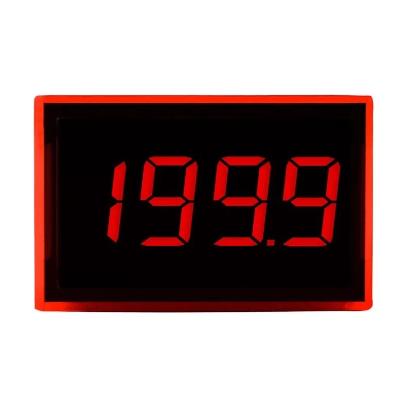 Lascar SP Series Digital Voltmeter DC LED Display 3.5-Digits ±1 % Accuracy 21.3 mm Cutout Height 34 mm Cutout Width SP 100