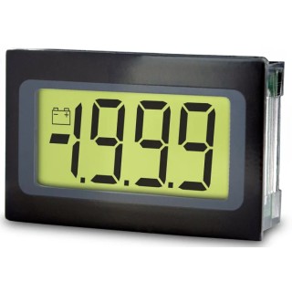 Lascar SP Series Digital Voltmeter DC, LCD Display 3.5 Digits ±1 %, 21.3mm x 34mm Panel Cutout SP 200