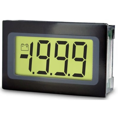 Lascar SP Series Digital Voltmeter DC, LCD Display 3.5 Digits ±1 %, 21.3mm x 34mm Panel Cutout SP 200