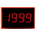 Lascar Digital Voltmeter DC, LED Display 3.5-Digits ±1 %, Digit Height 9.4mm, Cutout 21.3x34mm SP 300