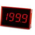 Lascar Digital Voltmeter DC, LED Display 3.5-Digits ±1 %, Digit Height 9.4mm, Cutout 21.3x34mm SP 300