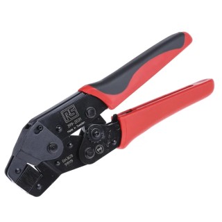 RS PRO Durable Hand Operated Ratchet Crimp Tool for Wire End Sleeves 0.5-6 mm², 197mm Length 399-2031