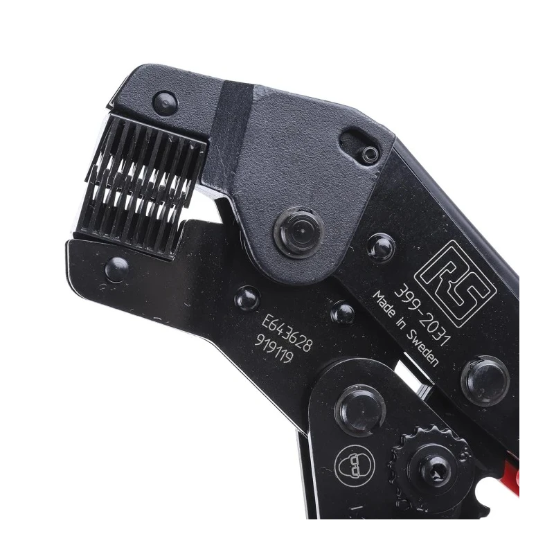 RS PRO Durable Hand Operated Ratchet Crimp Tool for Wire End Sleeves 0.5-6 mm², 197mm Length 399-2031