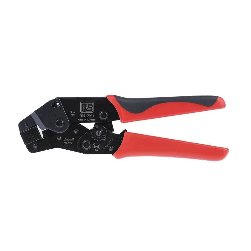 RS PRO Durable Hand Operated Ratchet Crimp Tool for Wire End Sleeves 0.5-6 mm², 197mm Length 399-2031