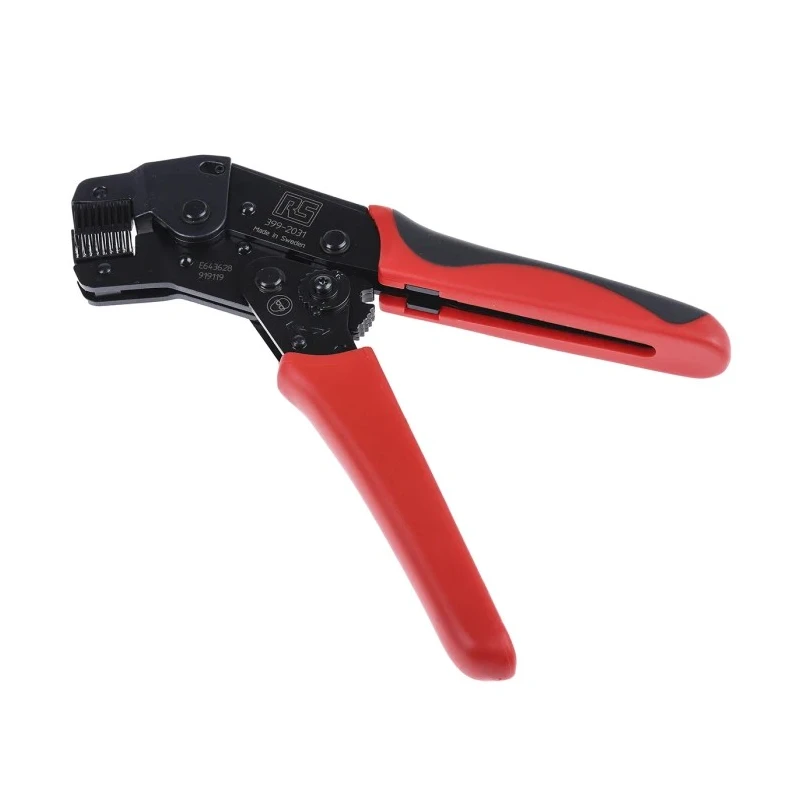 RS PRO Durable Hand Operated Ratchet Crimp Tool for Wire End Sleeves 0.5-6 mm², 197mm Length 399-2031
