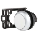 Eaton RMQ Titan M22 Series White Momentary Push Button Head, 22 mm Cutout Diameter, IP69K 78635765 M22-D-W+M22-A
