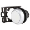 Eaton RMQ Titan M22 Series White Momentary Push Button Head, 22 mm Cutout Diameter, IP69K 78635765 M22-D-W+M22-A