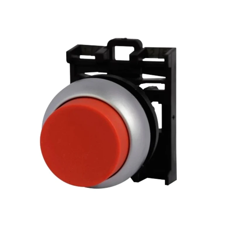 Eaton RMQ Titan M22 Series Red Momentary Push Button Head 22 mm Cutout Diameter IP69K 78635791 M22-DH-R+M22-A