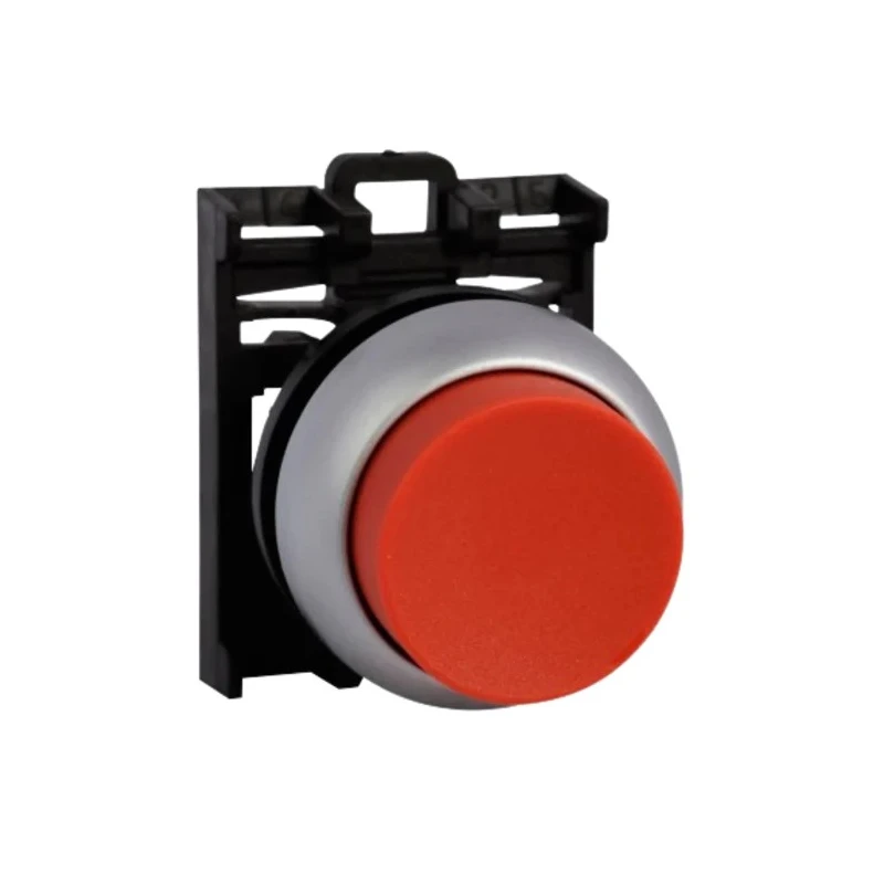 Eaton RMQ Titan M22 Series Red Momentary Push Button Head 22 mm Cutout Diameter IP69K 78635791 M22-DH-R+M22-A