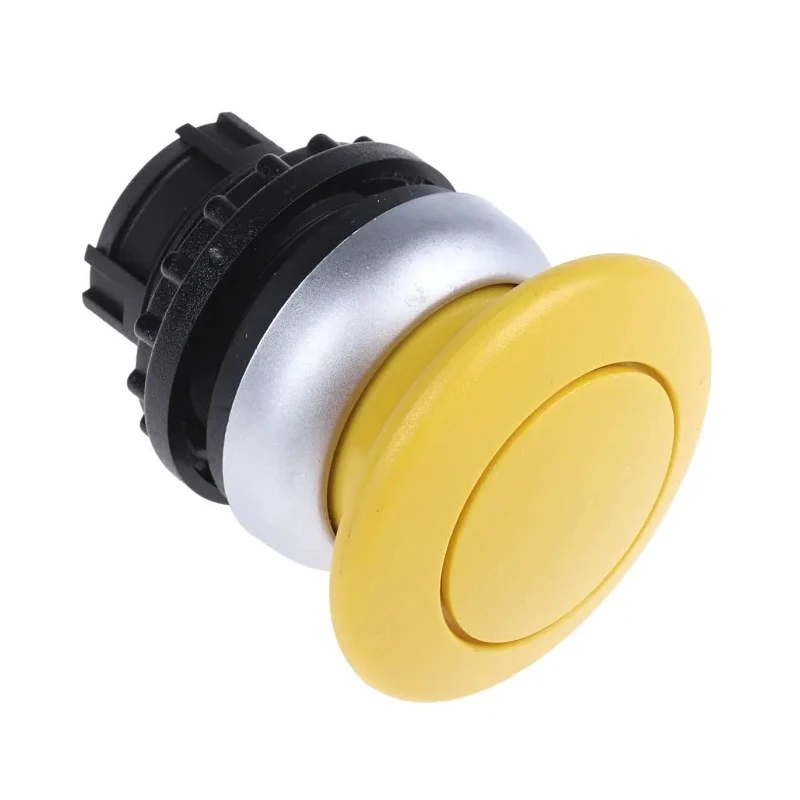 Eaton RMQ Titan M22 Series Yellow Momentary Push Button Head 22 mm Cutout IP66 IP67 IP69 78635836 M22-DP-Y+M22-A