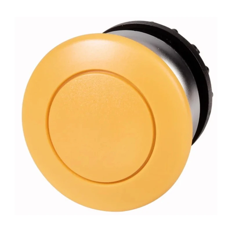 Eaton RMQ Titan M22 Series Yellow Momentary Push Button Head 22 mm Cutout IP66 IP67 IP69 78635836 M22-DP-Y+M22-A