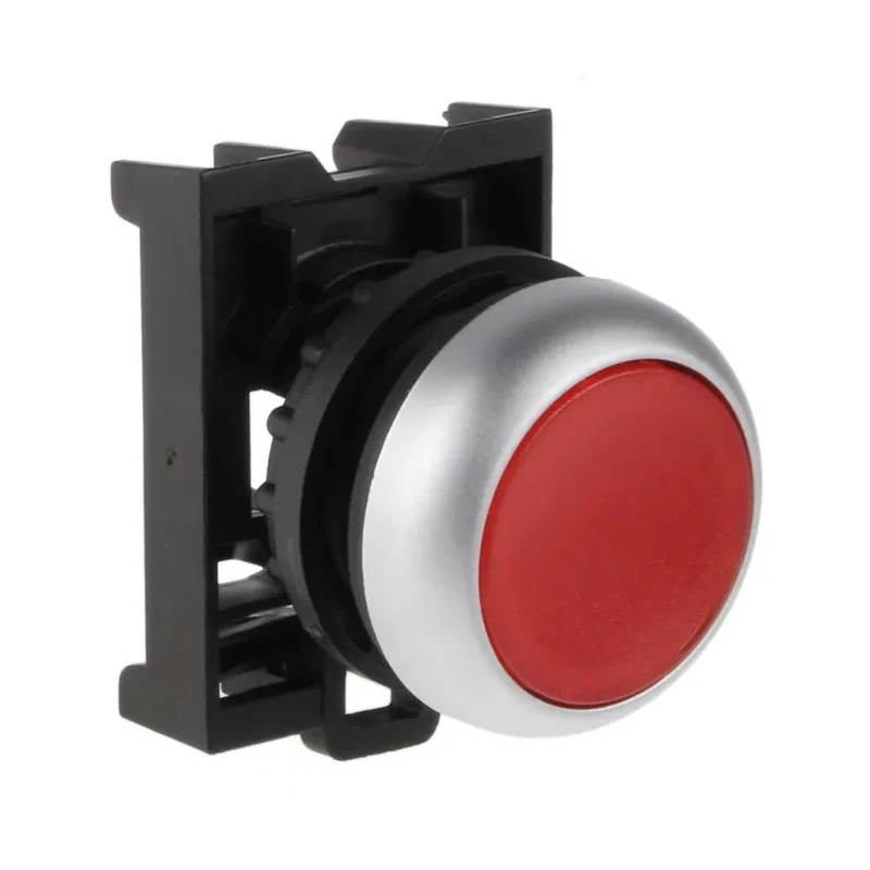Eaton RMQ Titan M22 Series Red Momentary Push Button Head 22 mm Cutout IP69K 78635802 M22-DL-R+M22-A