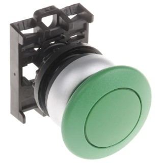 Eaton RMQ Titan M22 Series Green Maintained Push Button Head 22 mm Cutout IP69K 78635844 M22-DRP-G+M22-A