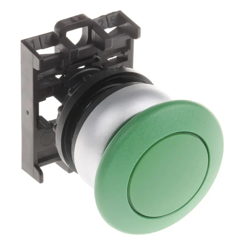 Eaton RMQ Titan M22 Series Green Maintained Push Button Head 22 mm Cutout IP69K 78635844 M22-DRP-G+M22-A