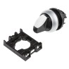 Eaton RMQ-Titan Series 3 Position Selector Switch Head, 22 mm Cutout, Black Handle, IP66 78635855 M22-WRK3+M22-A