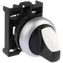 Eaton RMQ-Titan Series 2 Position Selector Switch Head, 22 mm Cutout, Black Handle, IP66 78635851 M22-WRK+M22-A