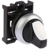 Eaton RMQ-Titan Series 2 Position Selector Switch Head, 22 mm Cutout, Black Handle, IP66 78635851 M22-WRK+M22-A