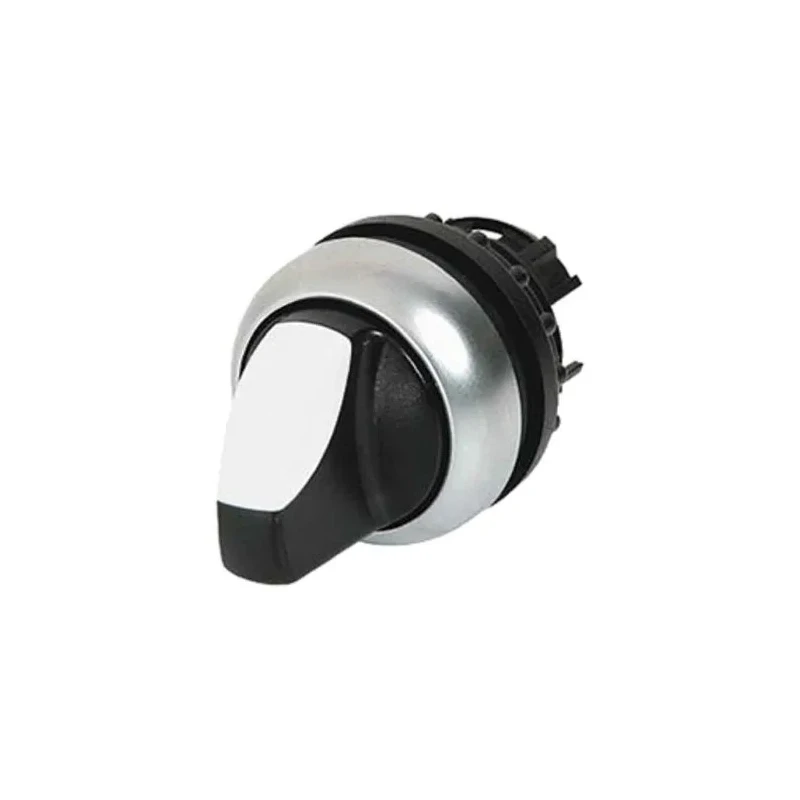 Eaton RMQ-Titan Series 2 Position Selector Switch Head, 22 mm Cutout, Black Handle, IP66 78635851 M22-WRK+M22-A