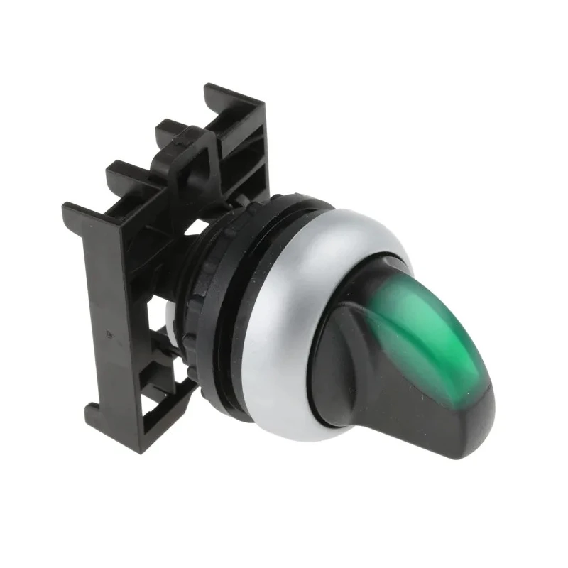 Eaton RMQ-Titan Series 2 Position Illuminated Selector Switch Head 22 mm Cutout Green Handle IP66 78635875 M22-WRLK-G+M22-A
