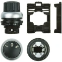 Moeller RMQ-Titan Series 3 Position Selector Switch Head, 22 mm Cutout, IP66 78635853 M22-WR3+M22-A