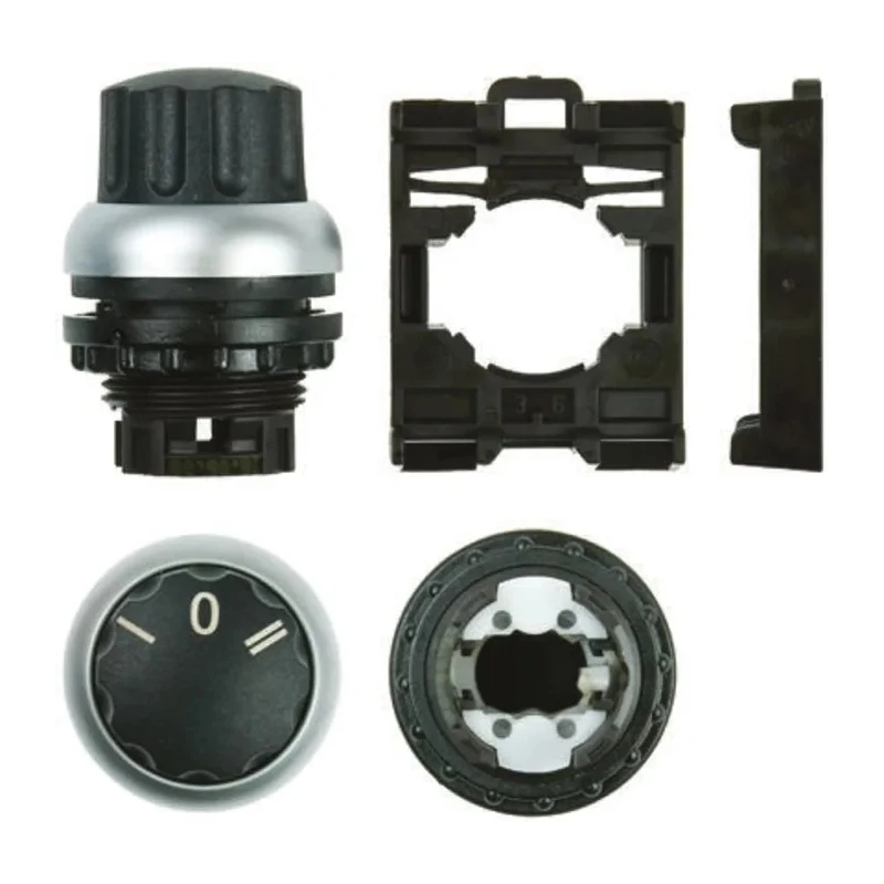 Moeller RMQ-Titan Series 3 Position Selector Switch Head, 22 mm Cutout, IP66 78635853 M22-WR3+M22-A