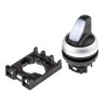 Eaton RMQ-Titan Series 2 Position Illuminated Selector Switch Head 22 mm Cutout White Handle IP66 78635877 M22-WRLK-W+M22-A